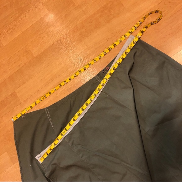 Khaki wrap around skirt with snaps - Picture 5 of 7